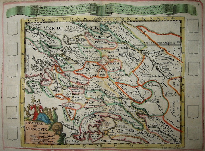 Baeck Elias (1679-1747) L'Empire de Moscovie 1748 Augsburg 